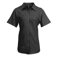 Premier Ladies Signature Short Sleeve Oxford Shirt Thumbnail